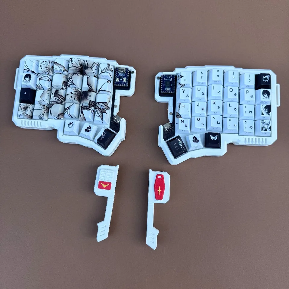 Silakka54 分割キーボードキット Reze キーキャップ テンティング調整