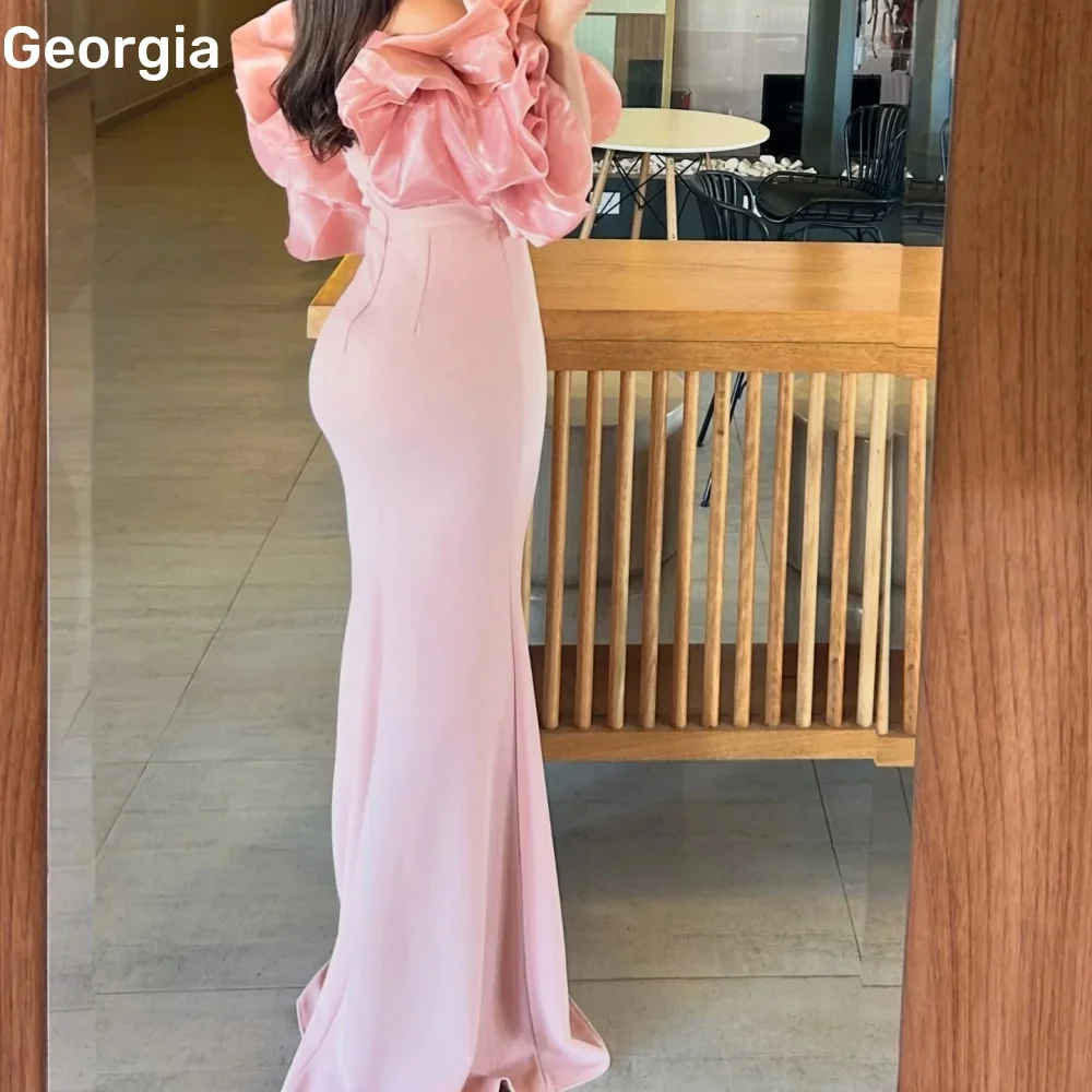 여성을위한 맞춤형 연인 우아한 파티 드레스 지퍼 업 공식 행사 드레스 바닥 길이 프릴 a 라인