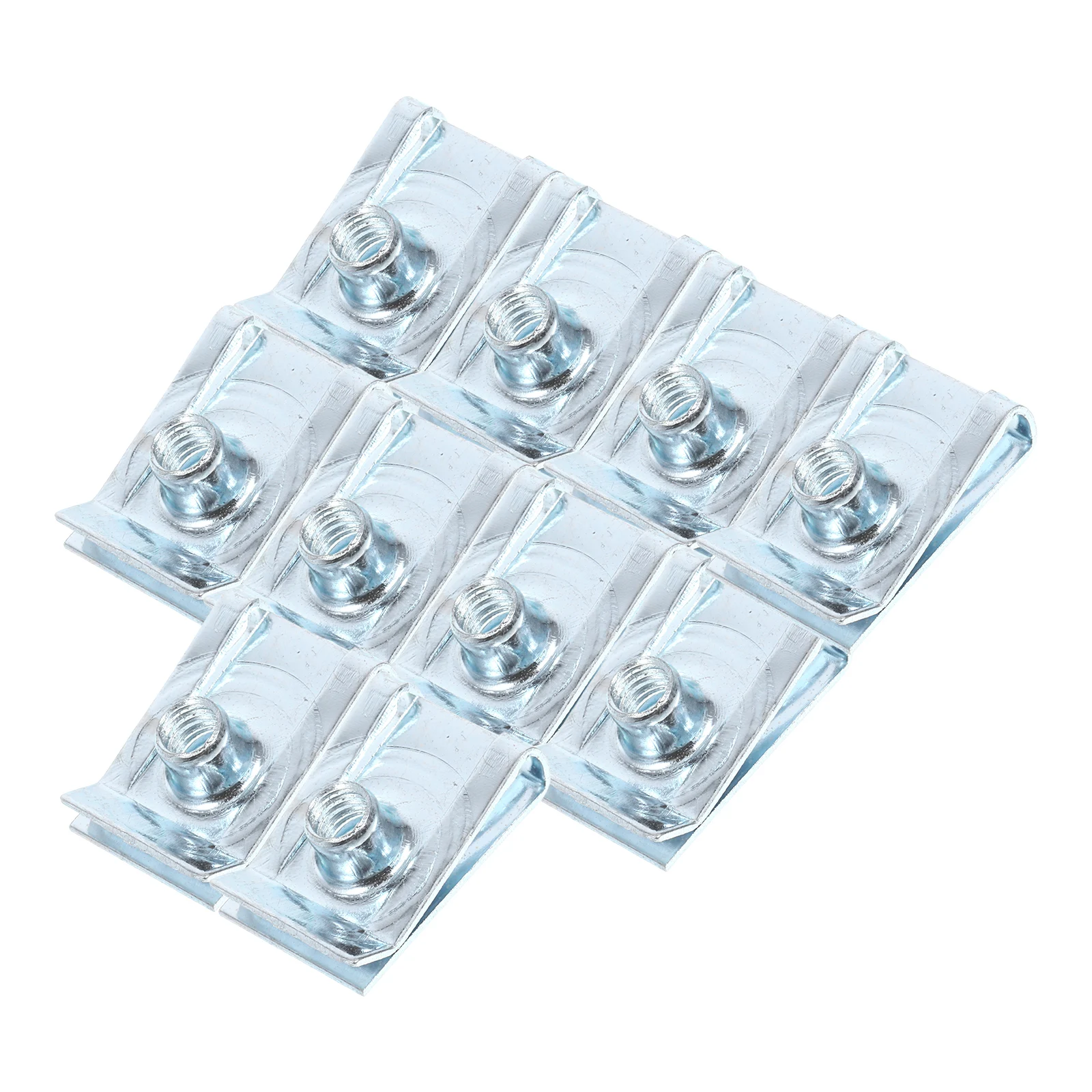 

10pcs M8 U Nut Fasteners Spire Clips Manganese Steel For Panel Bumper Fixing Motorcycle Self Tapping Nut