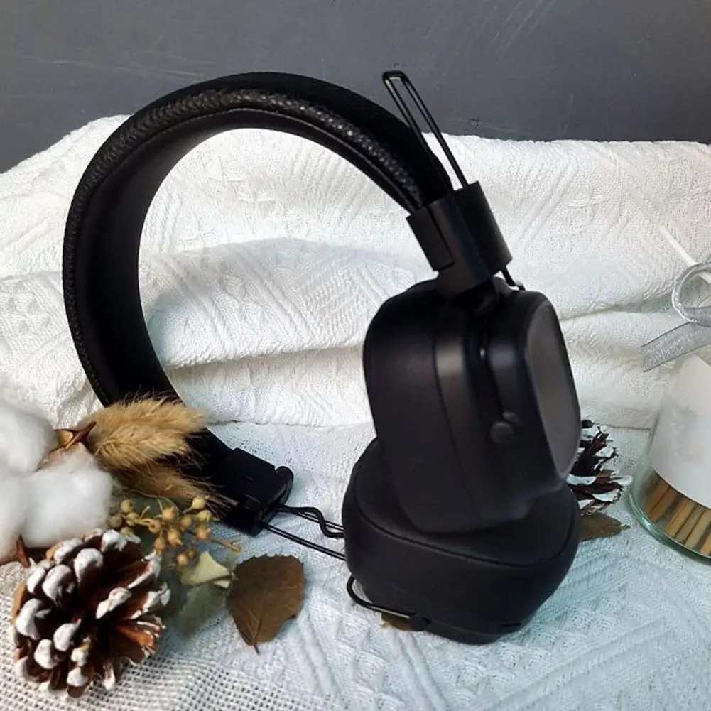 인체공학적 무선 헤드셋, 액티브 노이즈 감소, 음악 통화용 헤비 블루투스 호환, 빠른 연결