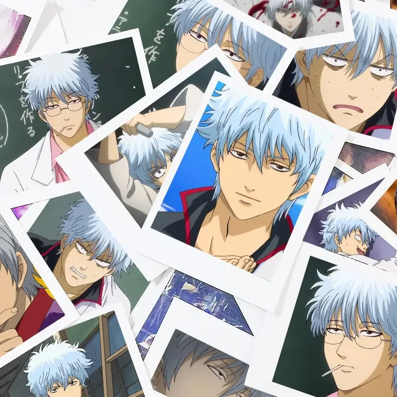 Sakata Gintoki 3inch Cards Kawaii Bookmark GINTAMA Anime Goods Collection Pretty Lomo Cards School Supplies Student Stationery