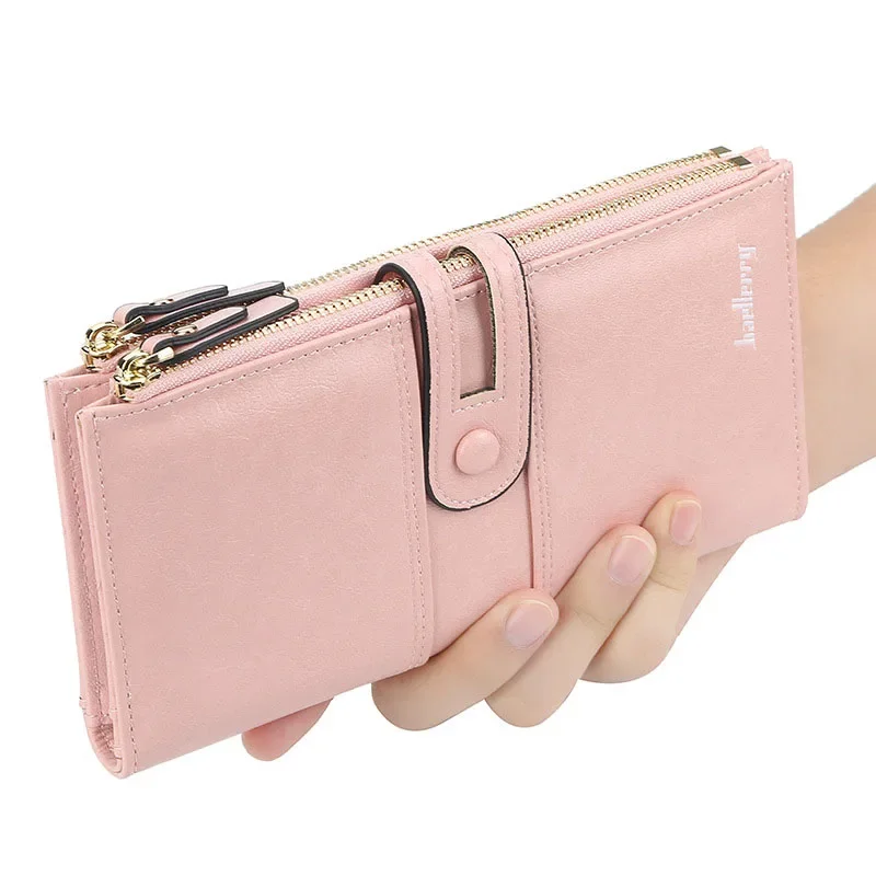 Women Long Hasp Purse Multi-functional Fashion Mobile Phone Bag Korean Zipper Coin Wallet Large Capacity Multi-card Bit Wallets