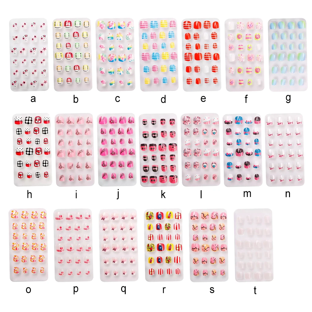 1 Set Christmas Nail Wraps Cartoons Lovely Pattern Detachable Full Cover