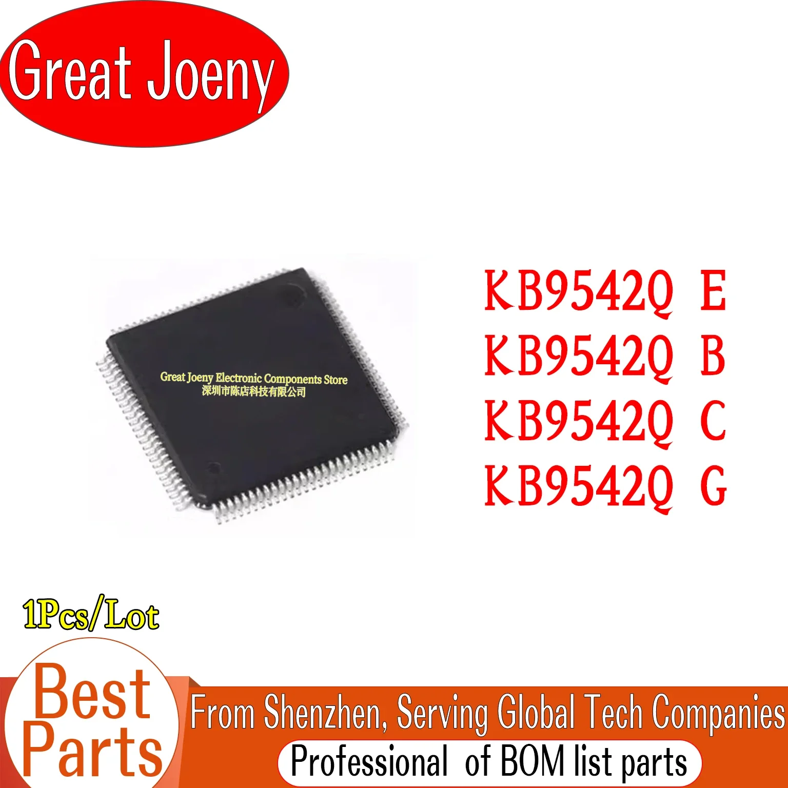 

(1piece)100% New KB9542Q/E KB9542Q/B KB9542Q/C KB9542Q/G KB9542QE KB9542QB KB9542QC KB9542QG QFP-128 Chipset Bulk Best Price