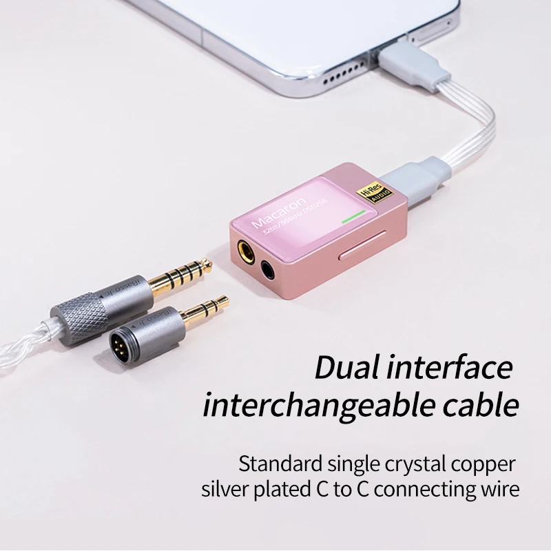 iBasso Macaron HIFI 휴대용 USB DAC 헤드폰 앰프 CS43131 디코더 4.4mm/3.5mm PCM 32bit/384khz 기본 DSD 25…