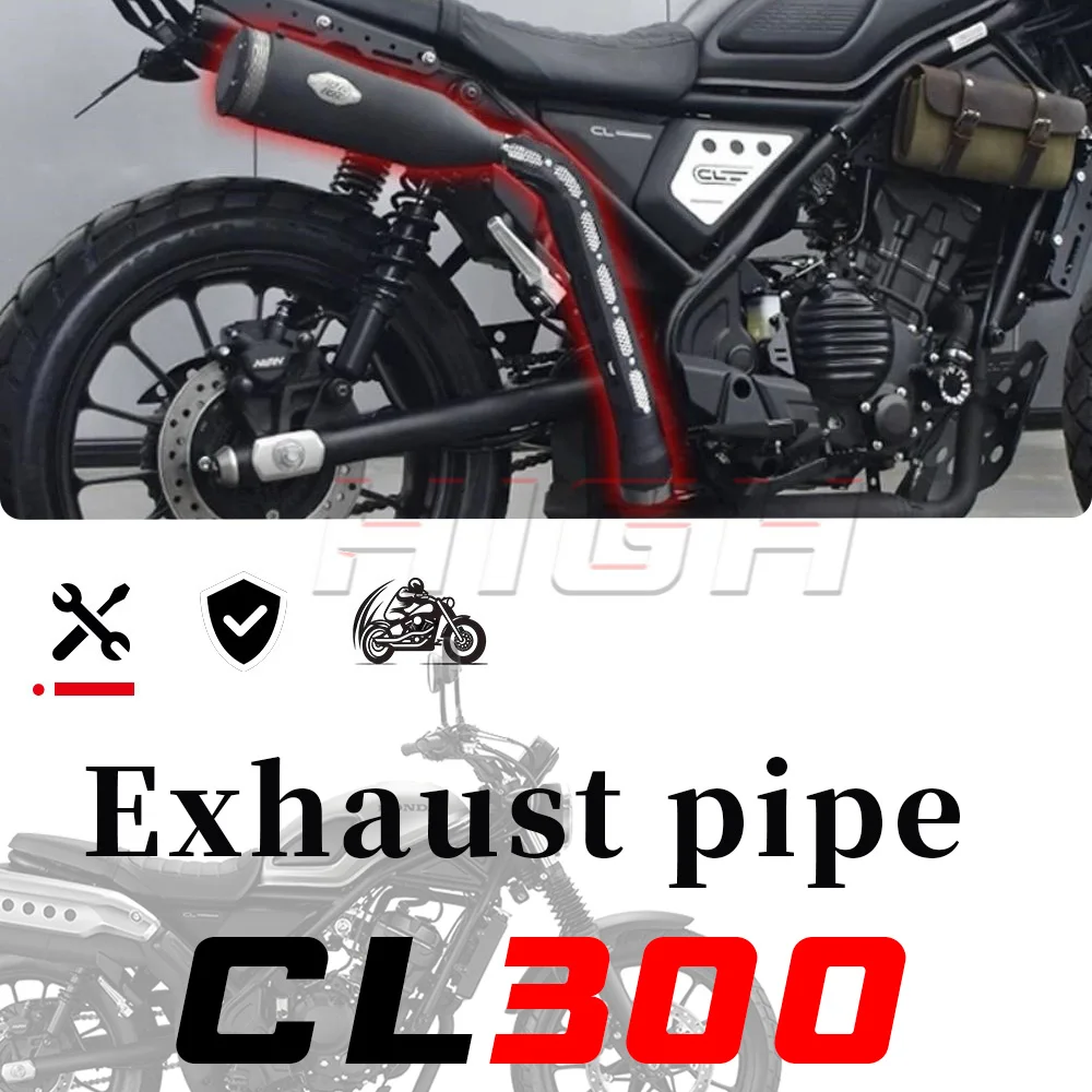 

Правая одновыходная выхлопная труба с высоким креплением. Звуковые волны CL300 были глубокими и резонансами 300 CL 300 cl.