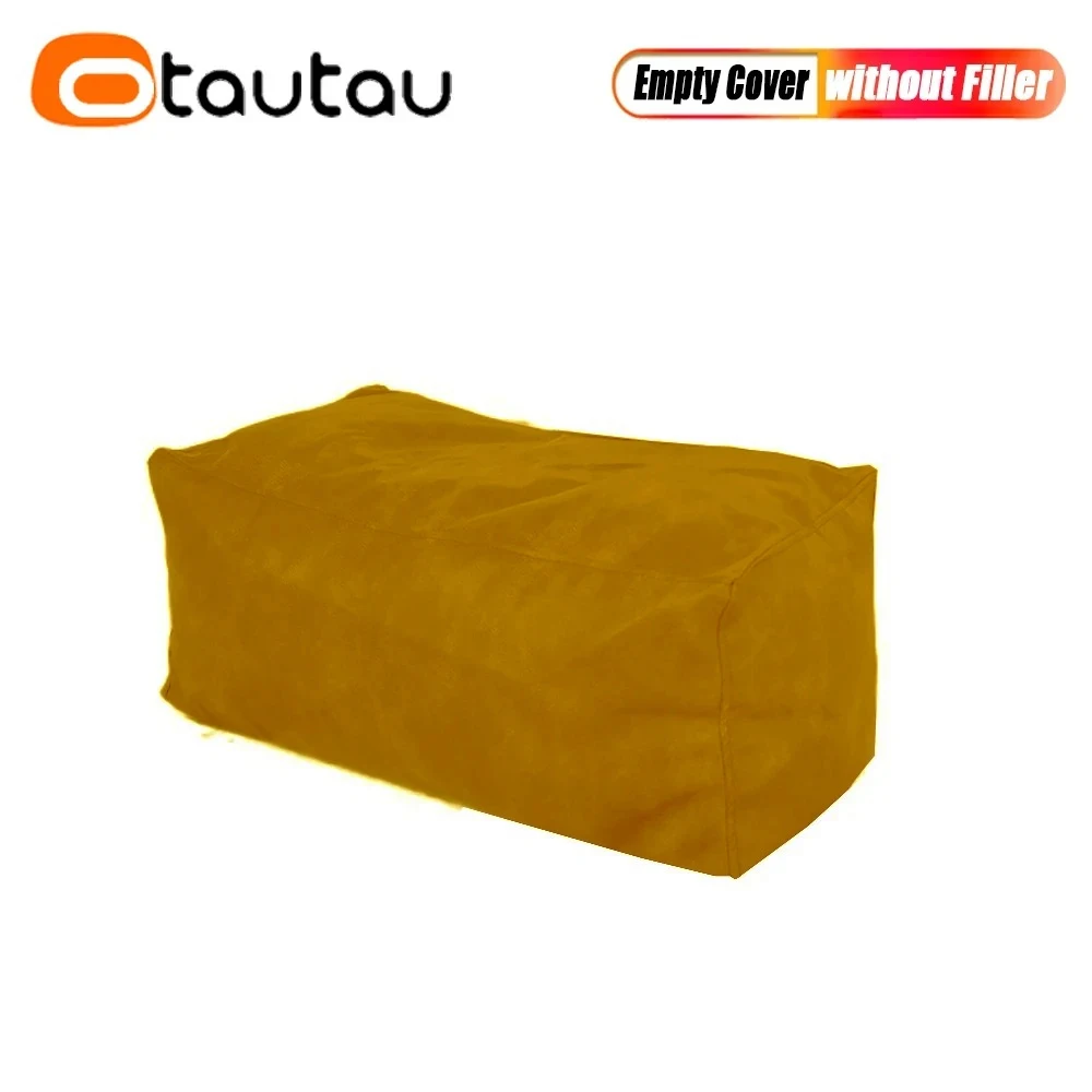 OTAUTAU King Size Retro Kunstleer Zitzakhoes Lounger SF389 【Geen vulmiddel aan de binnenkant! Je moet zelf een vulmiddel kopen!】