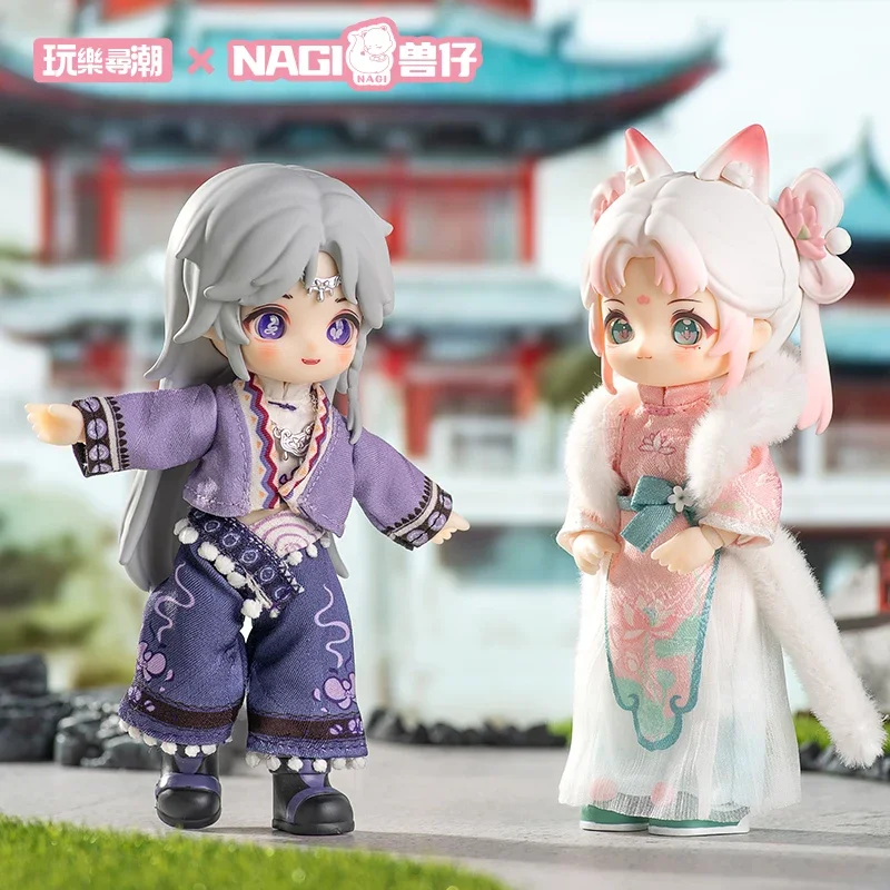 NAGI The Untrammeled Traveler Series Blind Box Toys Kawaii Anime Action Figure Caixa Caja Surprise Mystery Box Dolls Girls Gift