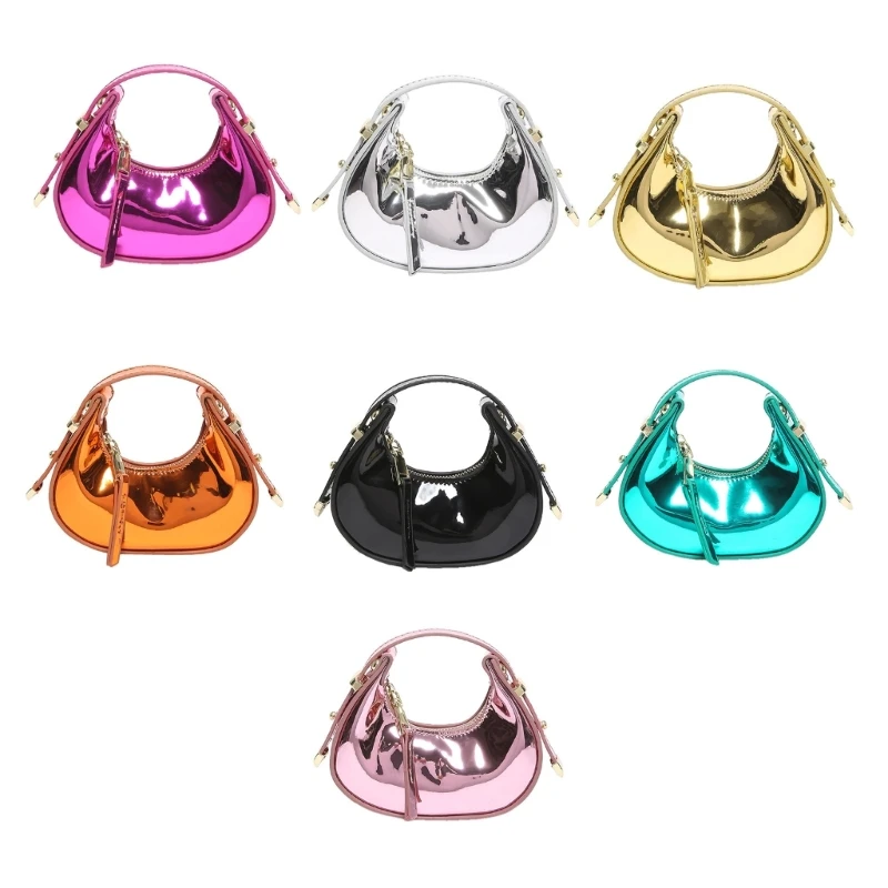Bolso mujer Bolso mano cuero PU Bolso noche llamativo Bolso pequeño con bolas