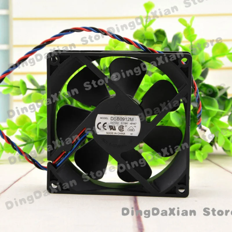D For DELTA DSB0912M 92*92*25mm 12V 0.19A  3pin Case Cooling Fan