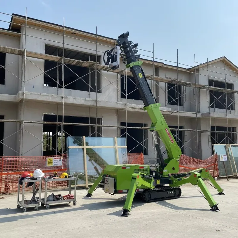 Compact Spider Crane Mini Hydraulic Lifting Crane Electric Remote Control Equipment Machine