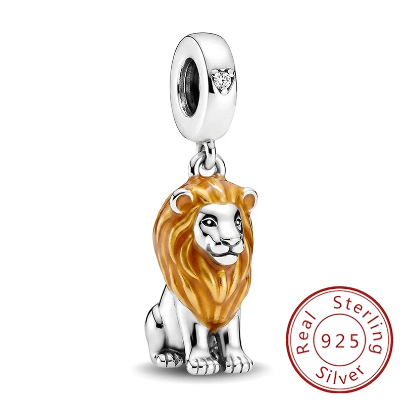 Modische Hippo-Jungen-Flügel-Charm-Perlen der Golden Series passend für Original-Armbänder und Armreifen, 925er Sterlingsilber, edler Schmuck, Geschenk