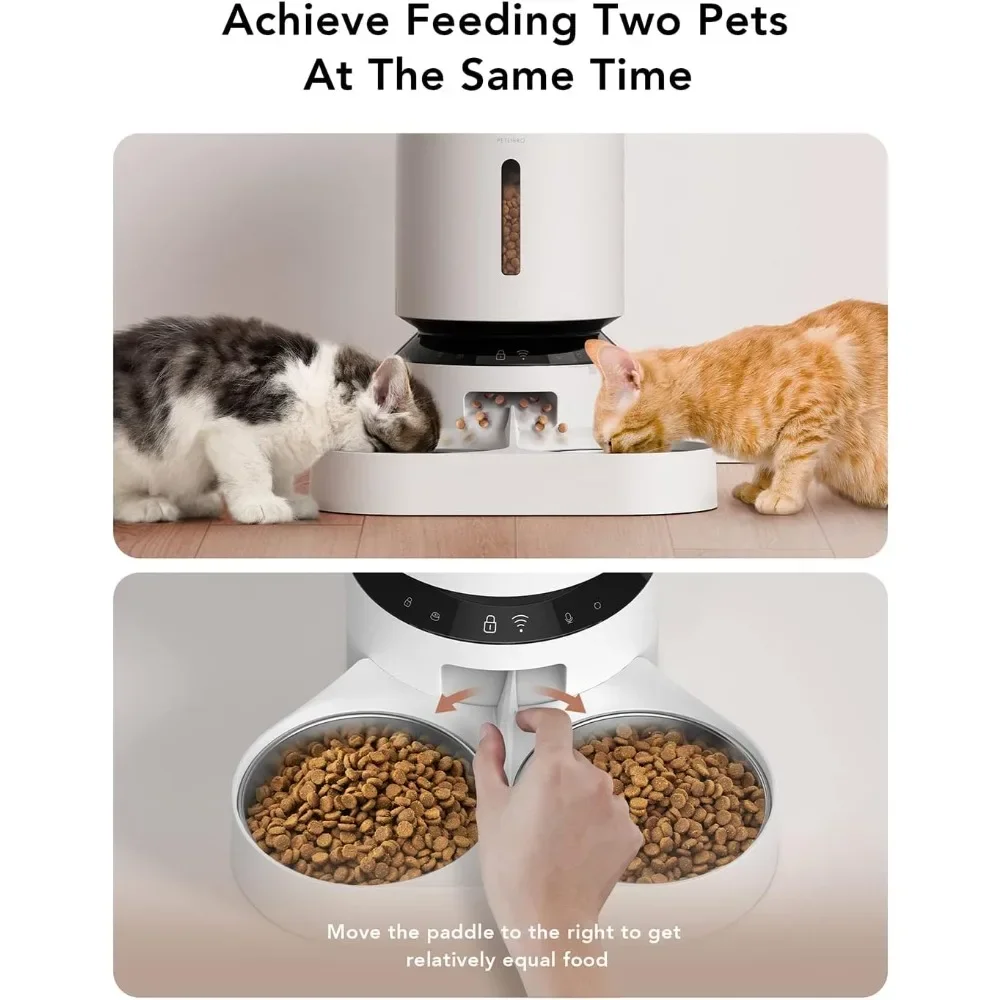 Dog Food Dispenser Adjustable Meal Splitter Feeding and Water Wi-Fi Connected Automatic Feeder of Cats Pet Freight free