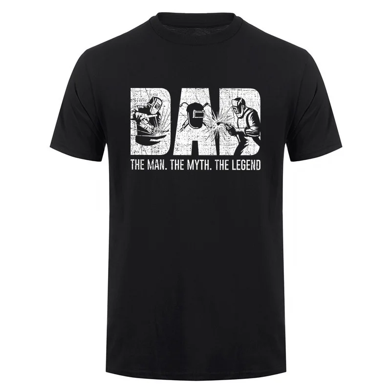 Welder Funny Welding Dad The Man The Myth The Legend T-shirt Father Gift T Shirts Vintage Design DA-886