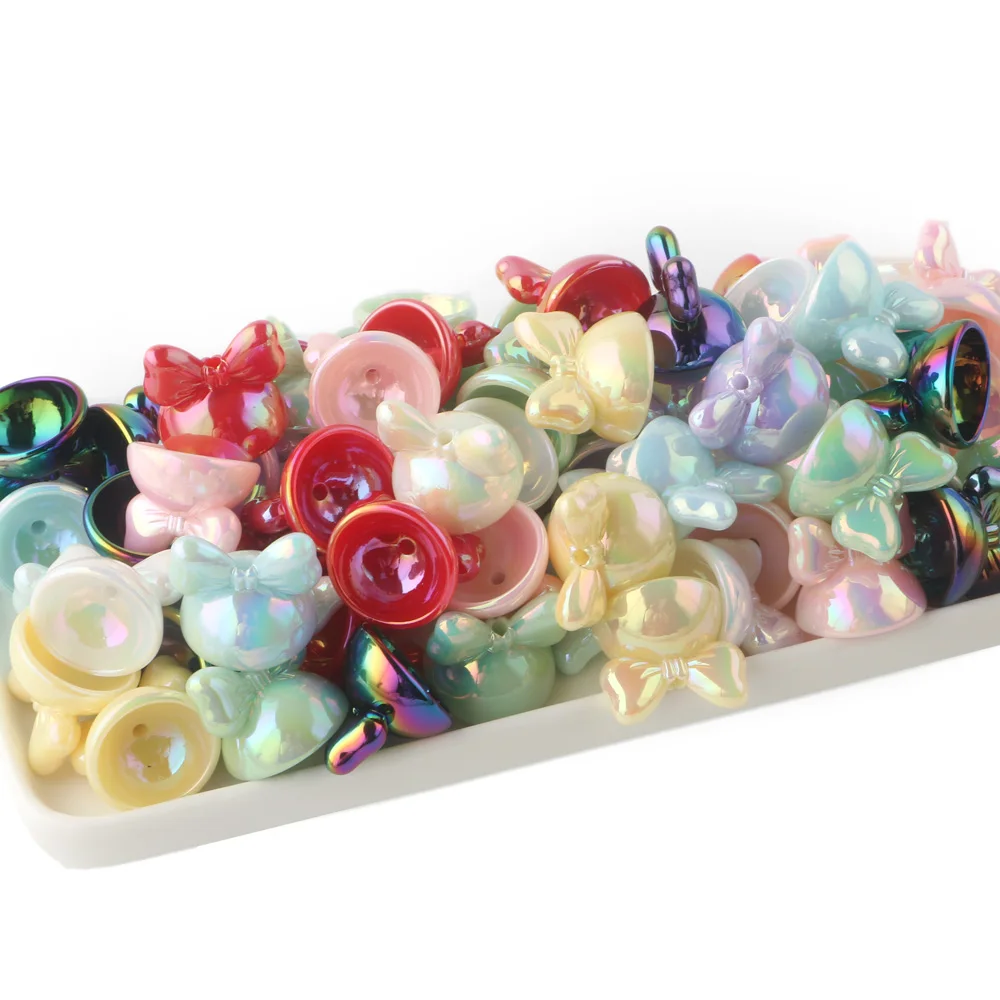 

5 шт. акриловые бусины для изготовления ювелирных изделий своими руками, используемые на ручке, брелок, аксессуары, материал