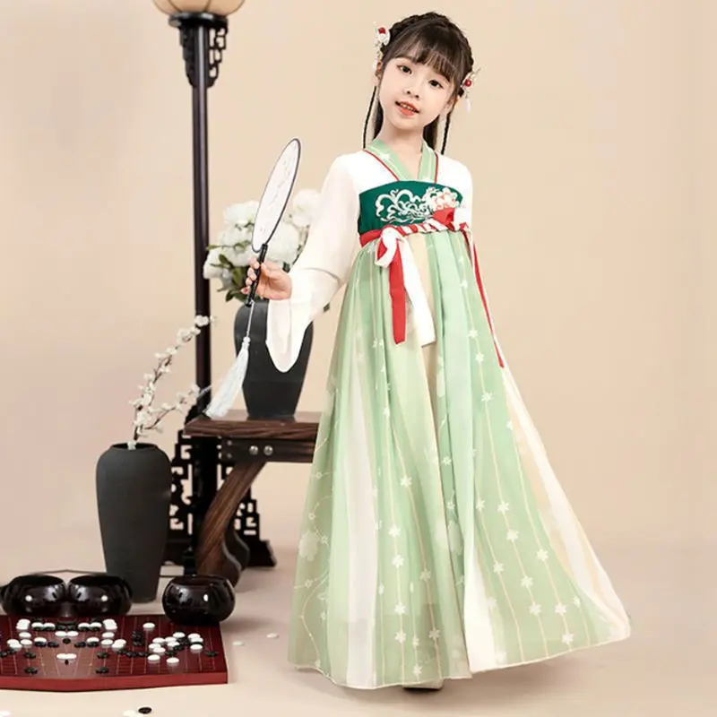 Vestido chinês Hanfu tradicional para meninas, crianças Cosplay Trajes, Fada Princesa Tang Suit, Crianças