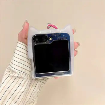 Sanrio Pouzdro na mobil Hello Kitty Sweet se šňůrkou na krk pro Samsung Galaxy Z Flip 7 Z Flip 6 Z Flip 5 Z Flip 4/3 Roztomilé pevné, proti pádu, kreslené 10 nejlepší prodej otočení zásobníku - №4