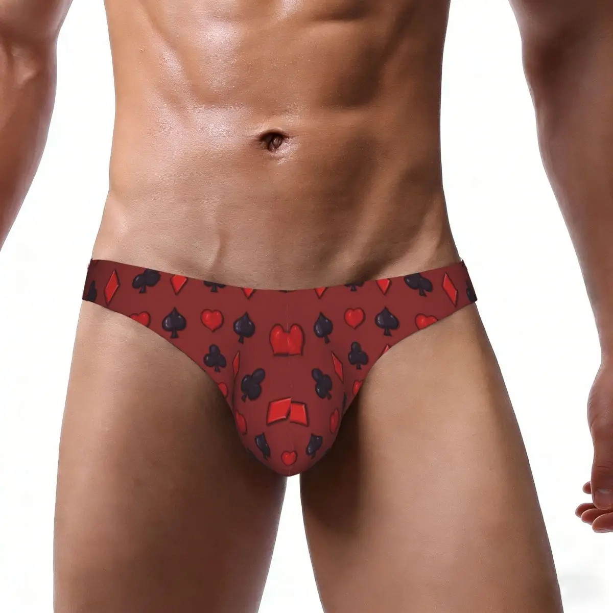 Men's Underwear Briefs Playing Card Suits Geometric Sexy Underpants Male Panties Bikini Underwear Ropa Pants