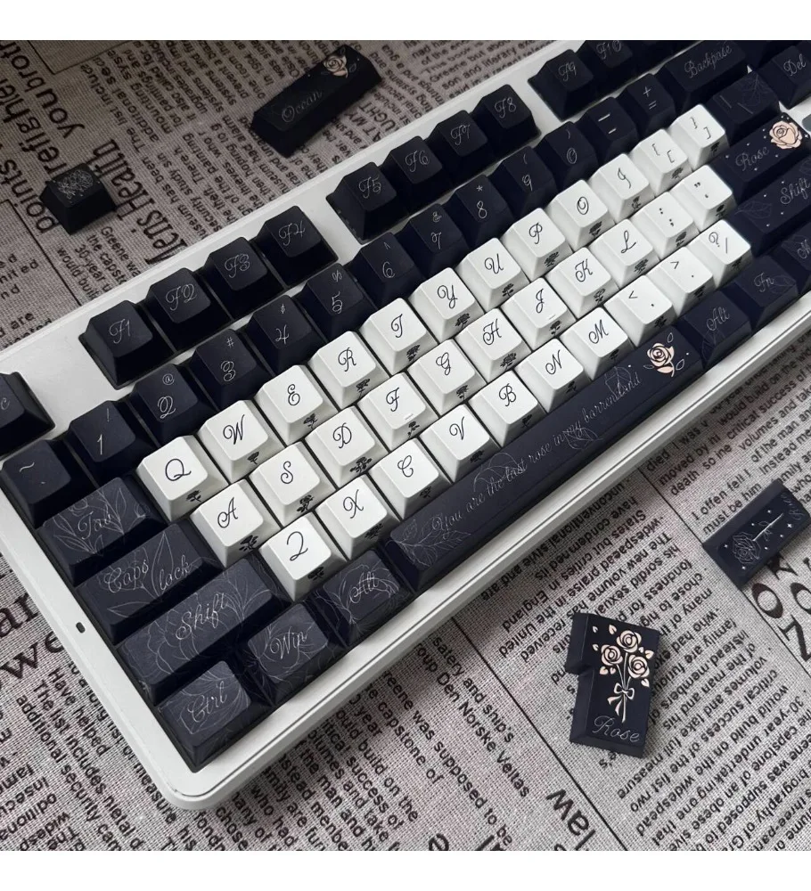 Keycaps Original Height Keycaps Rose Coast Thickened 1.7-1