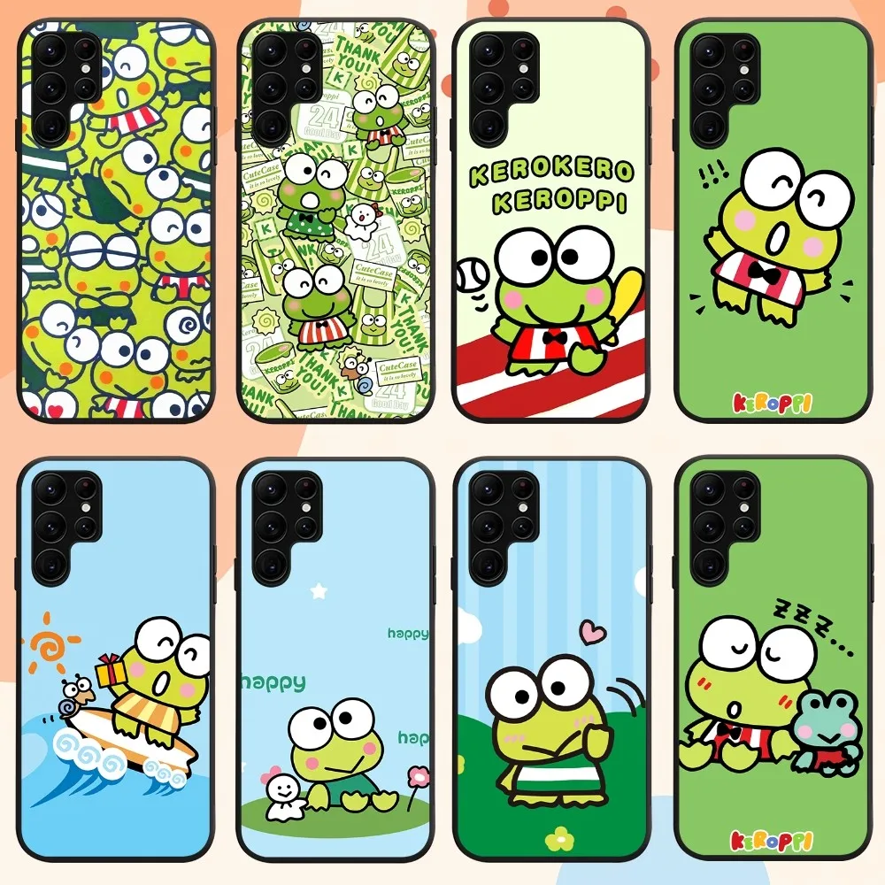 MINISO Sanrio Keroppi Rana Carino Kawaii Bella Cassa Del Telefono Per Samsung Galaxy A52 A53 A70 A72 A71 A73 A91 A80 S Borsette