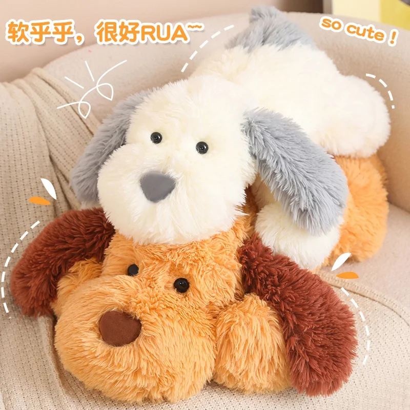 70cm 80cm 105cm Crouching Dog Pillow Soft And Comfortable Sleep With The Pillow Cute Holiday Gift Send Friends And Family