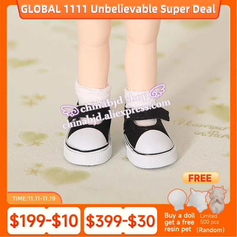 

Shoes For Doll BJD 1/6 Casual shoes pink colors Shoes For IP YOSD BJD Dolls WX6-01 Length 4.8cm Doll Accessories 6 colors
