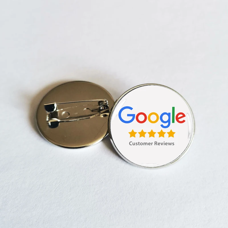 Smart Pins NFC RFID Epoxy Scannable Lapel Pins for Google Review Instagram Facebook Card Waterproof