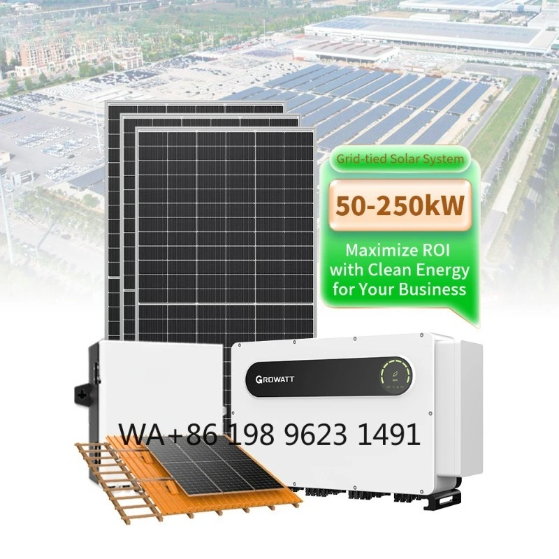 50kva-150kva Solar Power Battery Storage System On Grid Three Phase Solar Energy System
