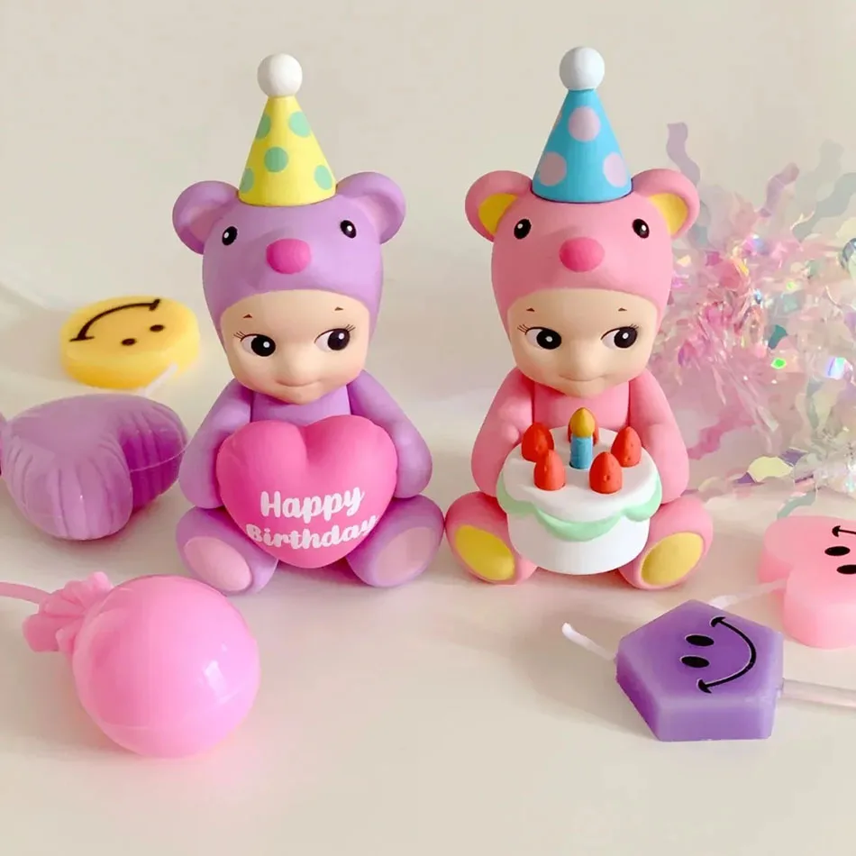 Sonny Angel Blind Box Serie di compleanno Animali Anime Figure Ornamenti Bambole Fan Desktop Car Ornament Regalo di Natale Regalo di compleanno