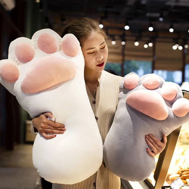 

Мультяшная подушка в виде кошачьей лапы, плюшевая игрушка, милая девочка, медведь, лапа, кукла, веселая девочка, подушка, оптовая продажа