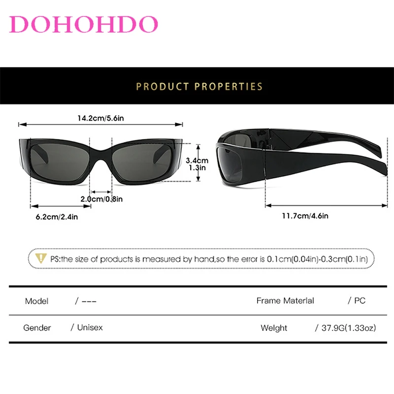 Retro Y2K Sports Sunglasses For Men Women Punk Fashion Trend Luxury Brand Design Punk Outdoor Cycling Goggles Eyeglasses UV400 - Image 5