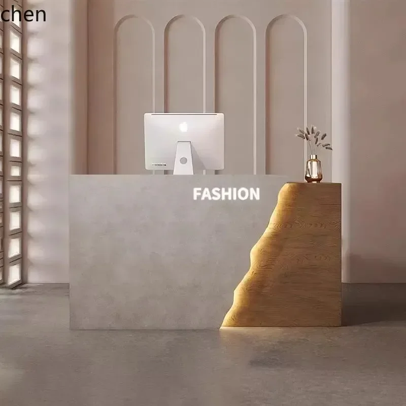 HXL Cashier Counter Women's Clothing Yoga Studio Painted Front Desk Reception Bar Counter