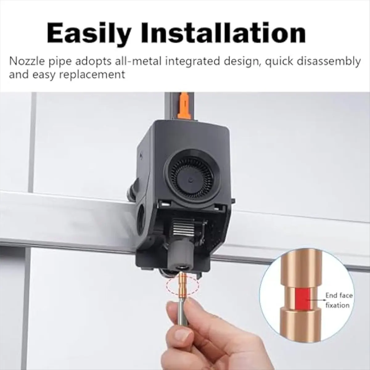2pcs 0.4MM Integrated Hardened Steel Hotend Detachable Nozzles for 3 Max Combo with Extra 1PK 0.6MM 0.8MM Nozzle