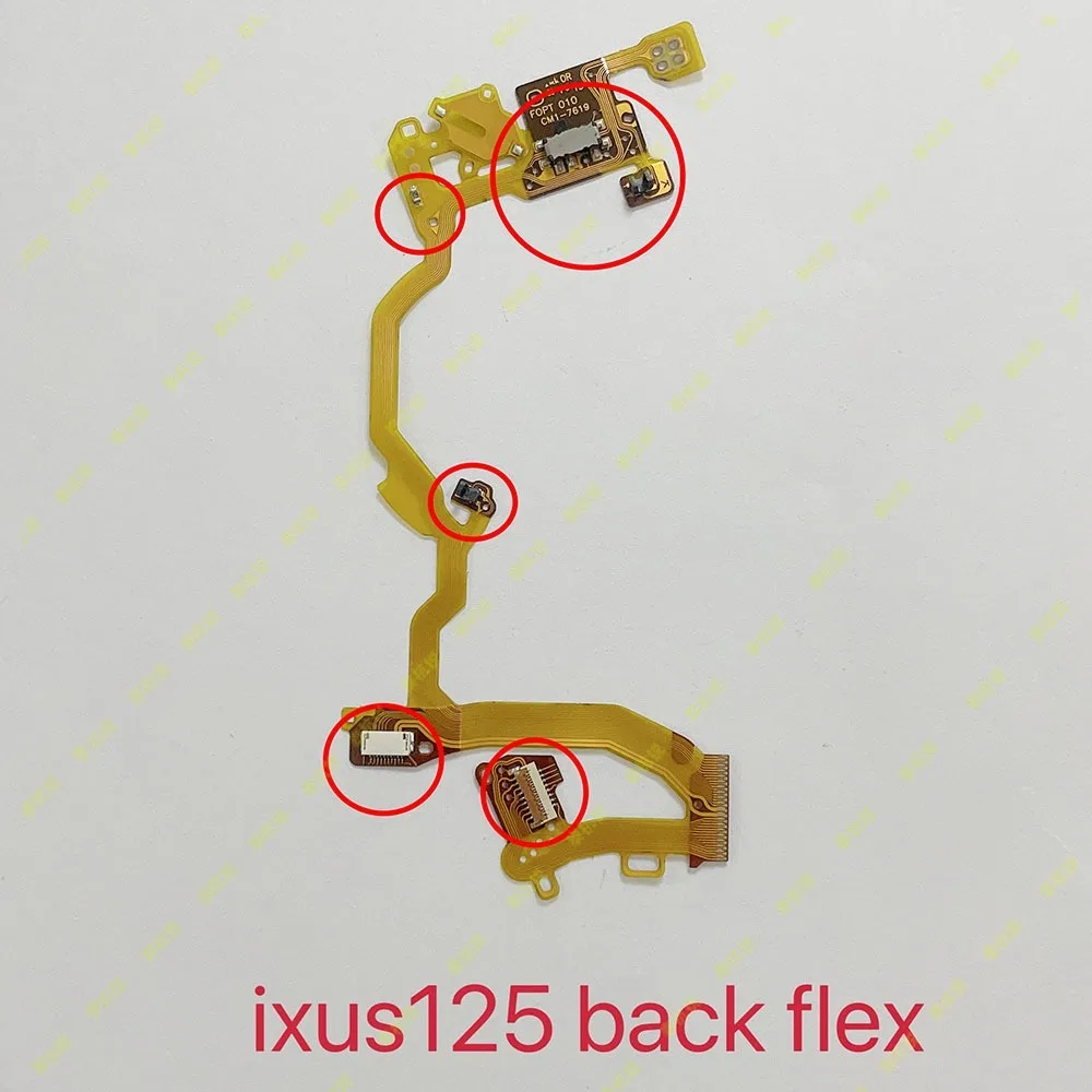 New IXUS125 Lens Back Flex Cable With Sensor For Canon IXUS125 Rear Base Cable Strip With Components