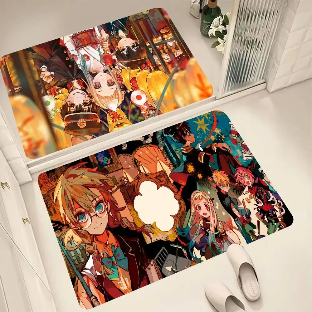 Anime Toilet-Bound Hanako-kun Floor Mat Suitable For Living Room Kitchen Bathroom Non-slip Mat Household Foot Mat