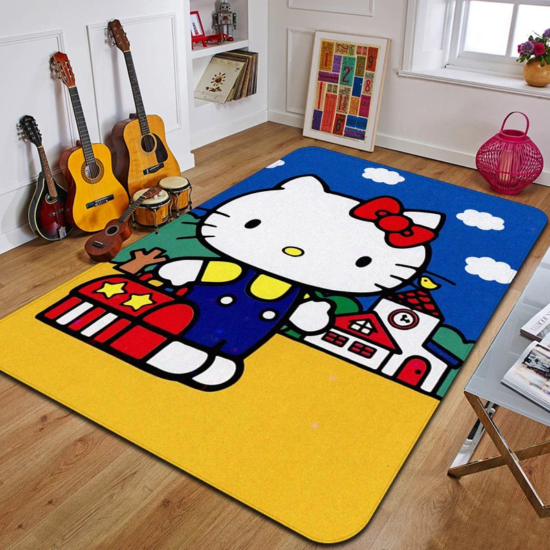 C-Cat Printed Carpet Fashion Yoga Mat Non-Slip Carpet Bedroom Decoration Outdoor Carpet Bedroom Birthday Gift