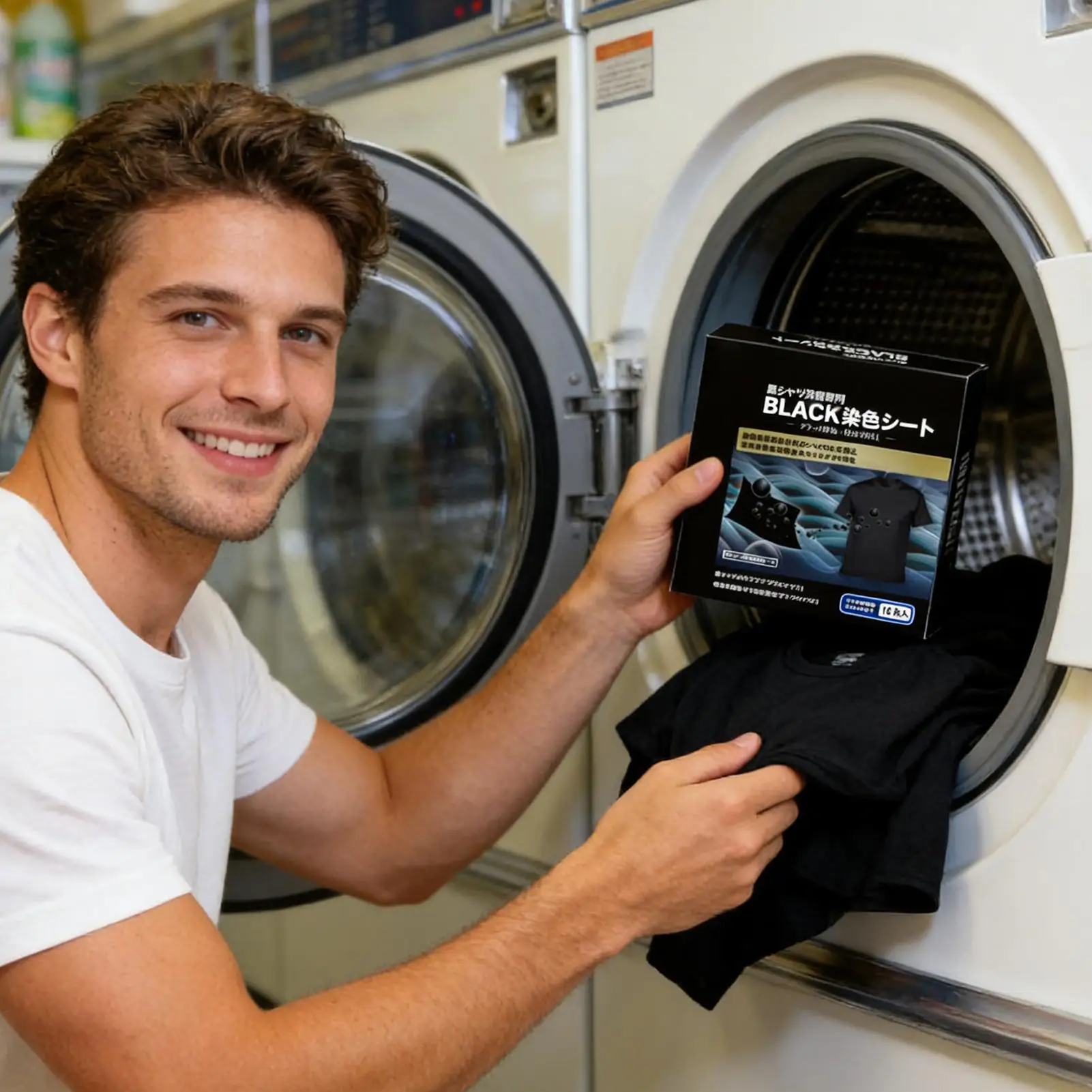 Fabric Dye Black 16-Piece Color Paint Intensive Cotton Black Fabric Dye for Shirt for Home Laundry Washing Machine Linen Wool
