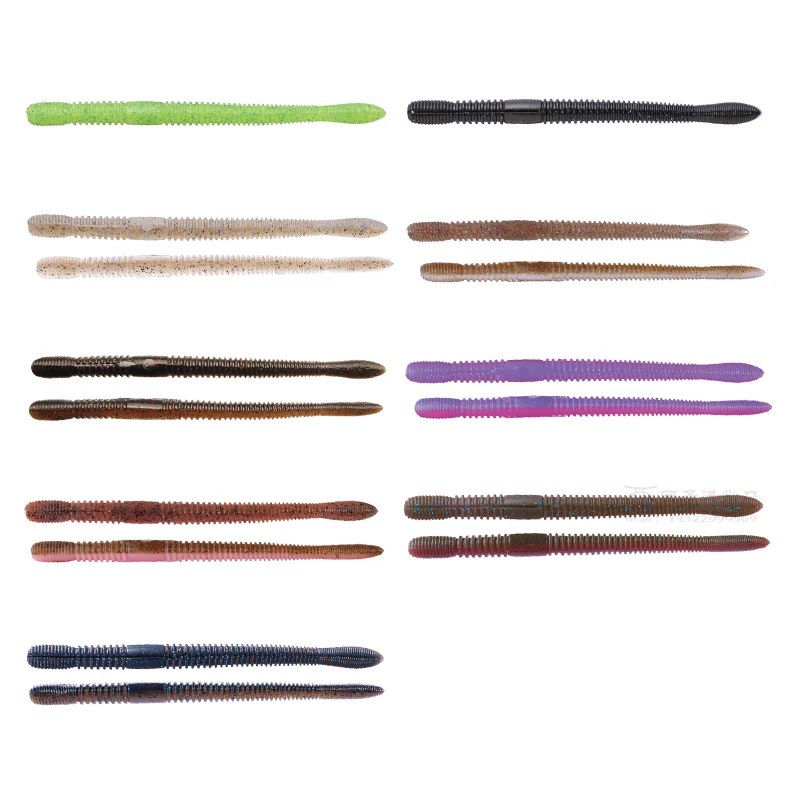 OSP Japanese OSP Soft Bait Dolive Crawler Tail Noodle Worm Black Pit Bass Mandarin Fish Luya Bait