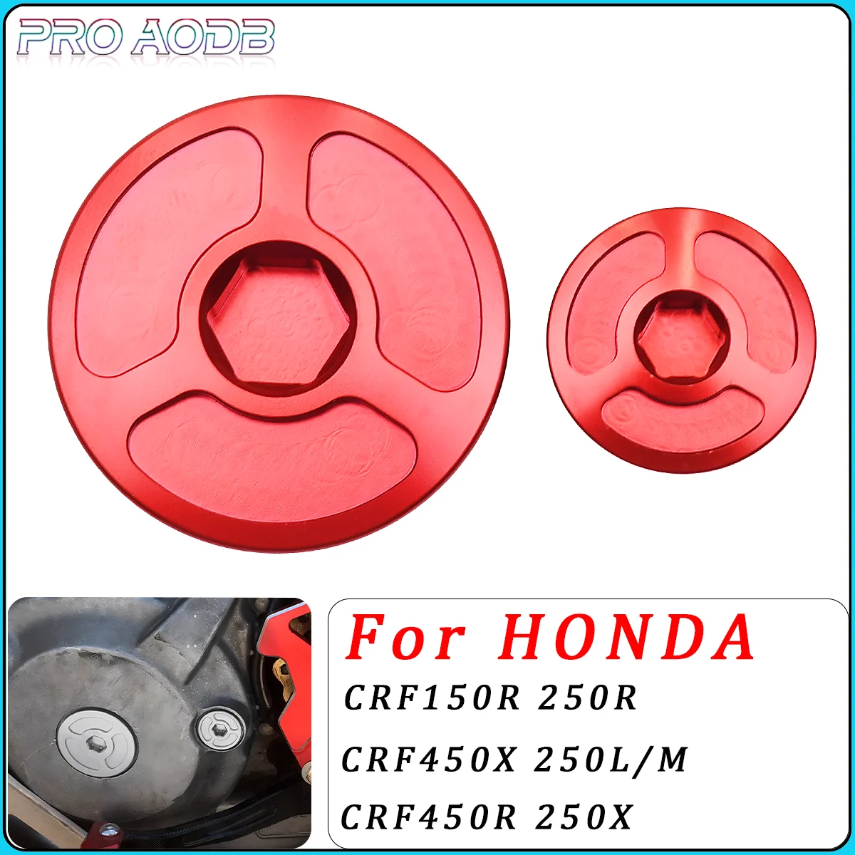 

CNC Oli Filter Plugs Screw Bolts Engine Timing Plugs Bolts For Honda CRF150R CRF250R CRF450R CRF2230F CRF250L CRF250M CRF450X