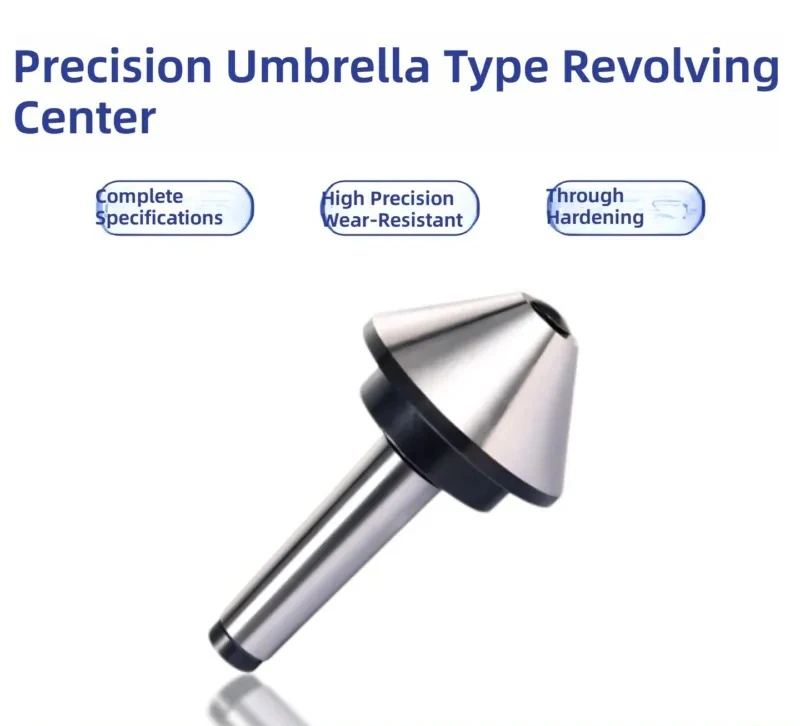 For MT456 Umbrella Shaped Rotary Live Center High Precision Big Head Mushroom Thimble for Lathe Tailstock Wear Resistant Oil