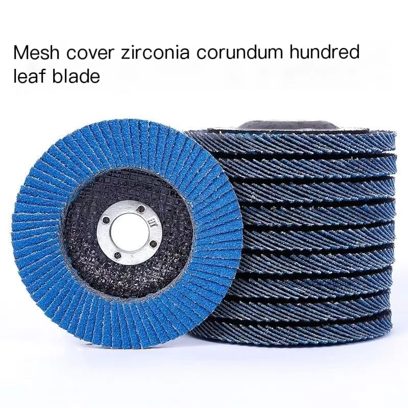 

10-Piece Set of Blue Sanding Discs, 3.94 Inches in Diameter, 80 Grit, 120 Grit, 240 Grit, Mesh Flap Disc, Electric Sanding Machine Flap Wheel, Suitable for Angle Grinders, Angle Iron, Stainless Steel, Cast Iron, and Other Metals or Wood, Abrasive Cloth Wh