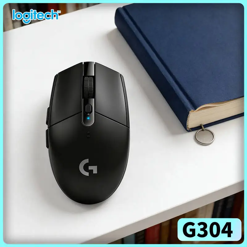 

Беспроводная мышь Logitech G304 с сенсором HERO 12000 DPI, LIGHTSPEED, 1 мс, 9 месяцев работы от аккумулятора, низкое энергопотребление