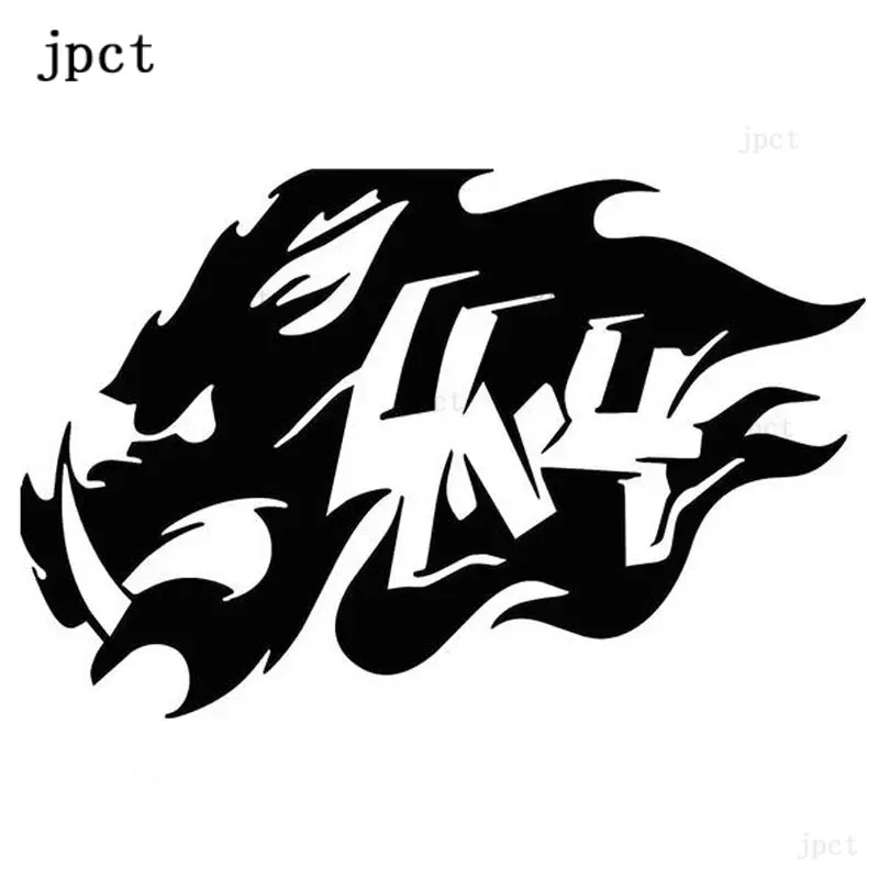 

CMCT boar totem hunting vehicle off-road diesel vehicle motorcycle accessories decorative waterproof sticker 14cm-9cm