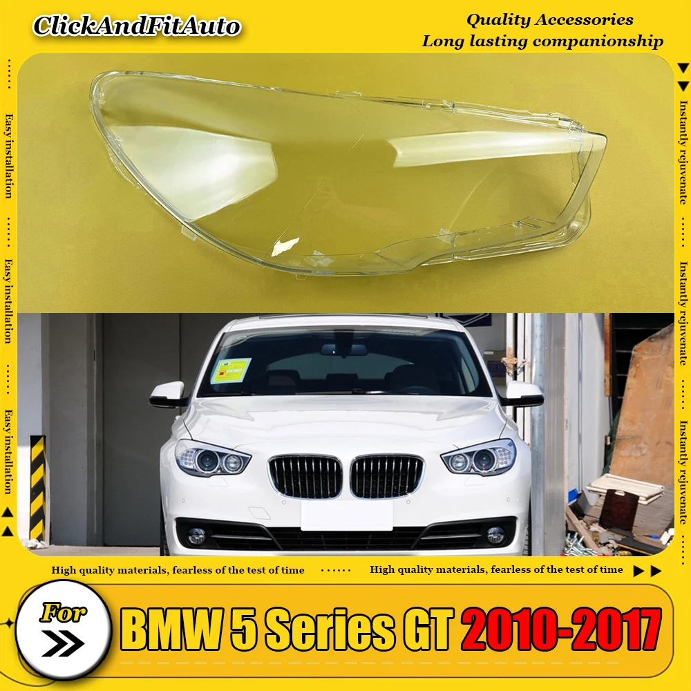 

For BMW 5 Series GT 2010-2017 Car Lens Glass Light Lamp Headlamp Shell Auto Transparent Lampshade Case Lampcover Headlight Cover