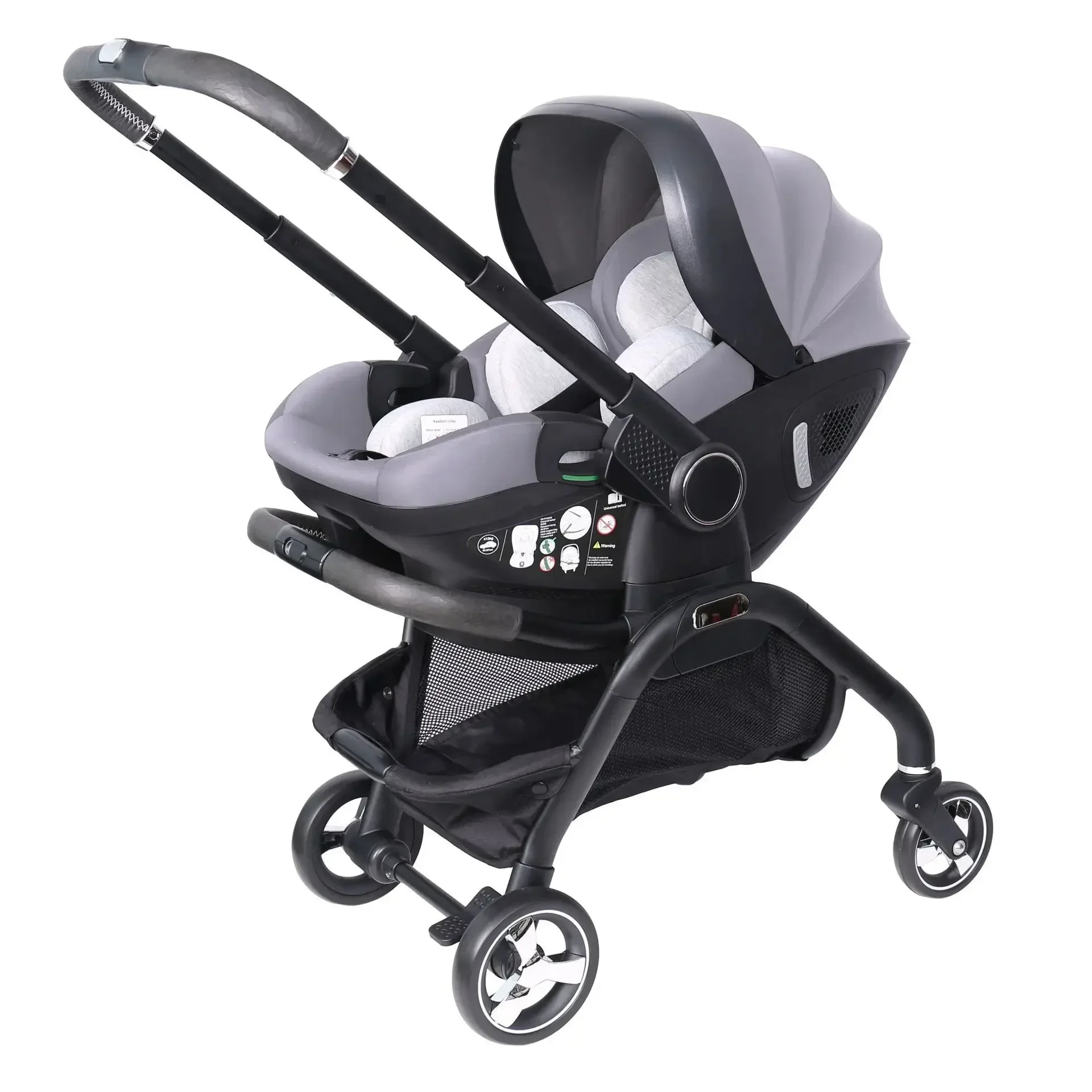 Opvouwbare multifunctionele kinderwagen Tweeweg verstelbare armleuningen Tweeweg 3IN1 kinderwagen Draagbare kinderautostoel