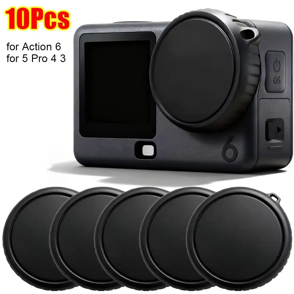 10Pcs Silicone Camera Lens Cap Dustproof Anti Scratch Camera Lens Protective Cover Non Slip Action Camera Lens Cap