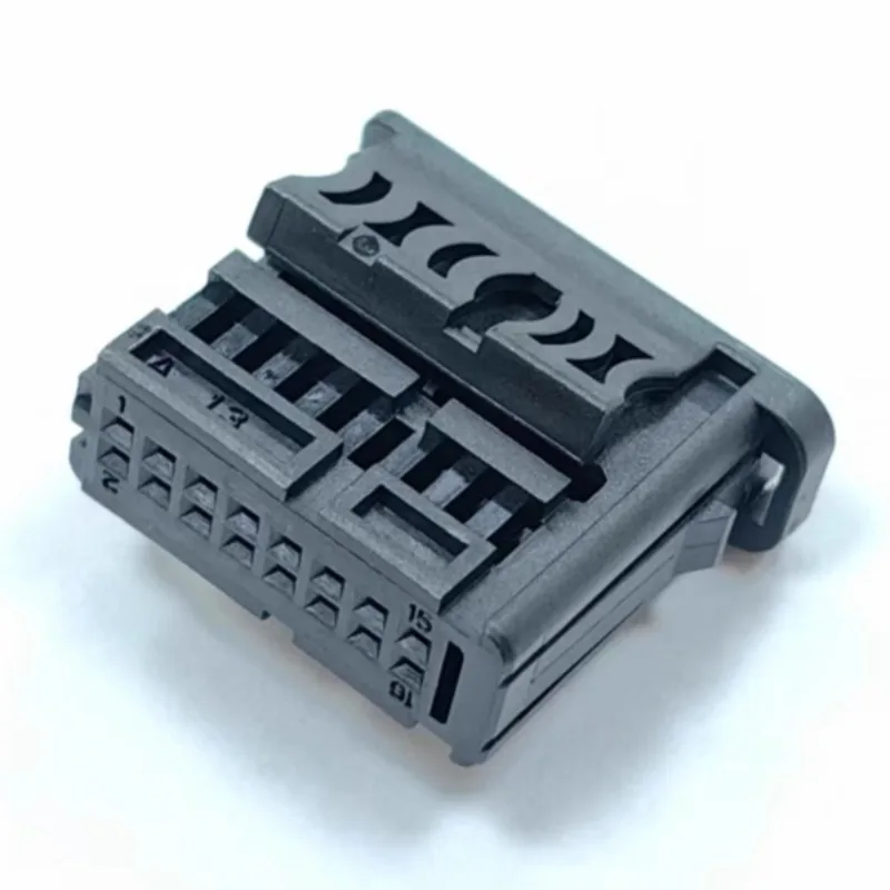 2320016-1 NANOMQS 16P Carcaça de terminal fêmea, escudo de conector elétrico em miniatura isolado para eletrônicos automotivos/fio