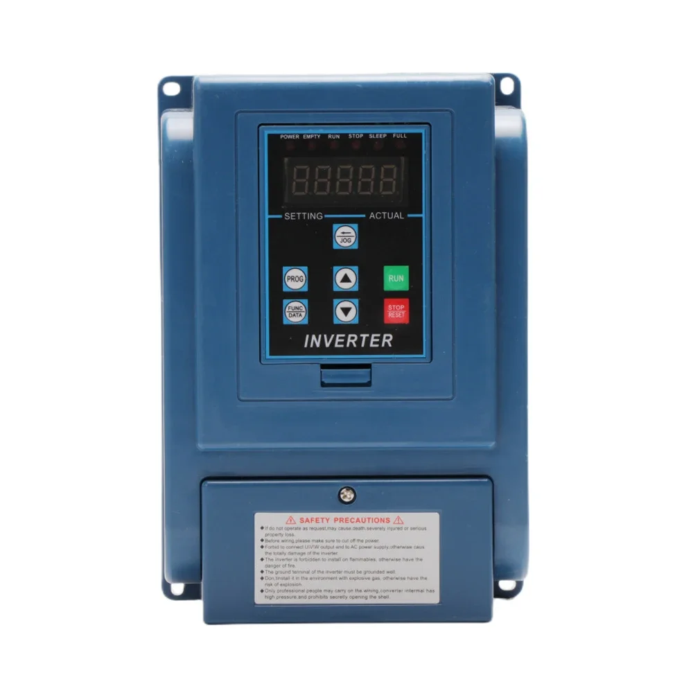 220V 1.5KW Constant Pressure Water Supply Inverter Controller Single Phase Submersible Pump Universal