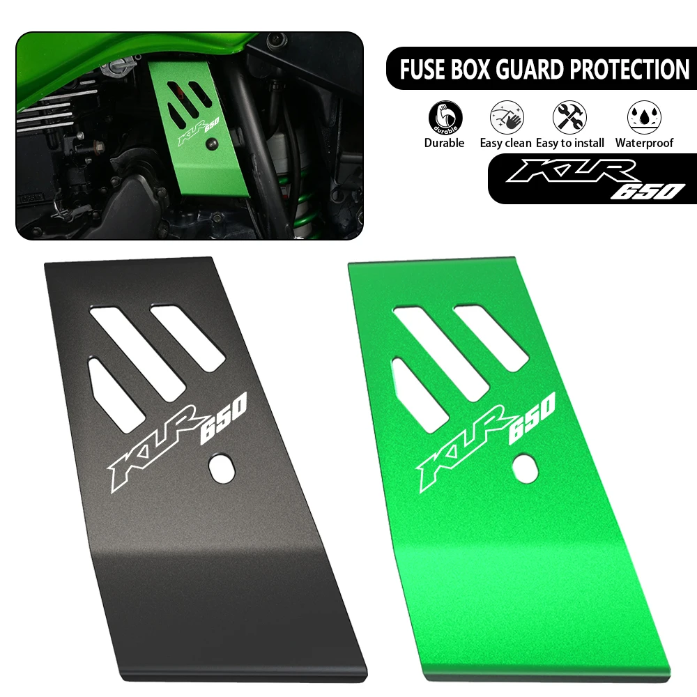 KLR650-E Motorcycle Fuse Box Guard Accessories For Kawasaki KLR650 2008-2018 2015 2016 2017 KLR 650 Fuse Box Protection Cover