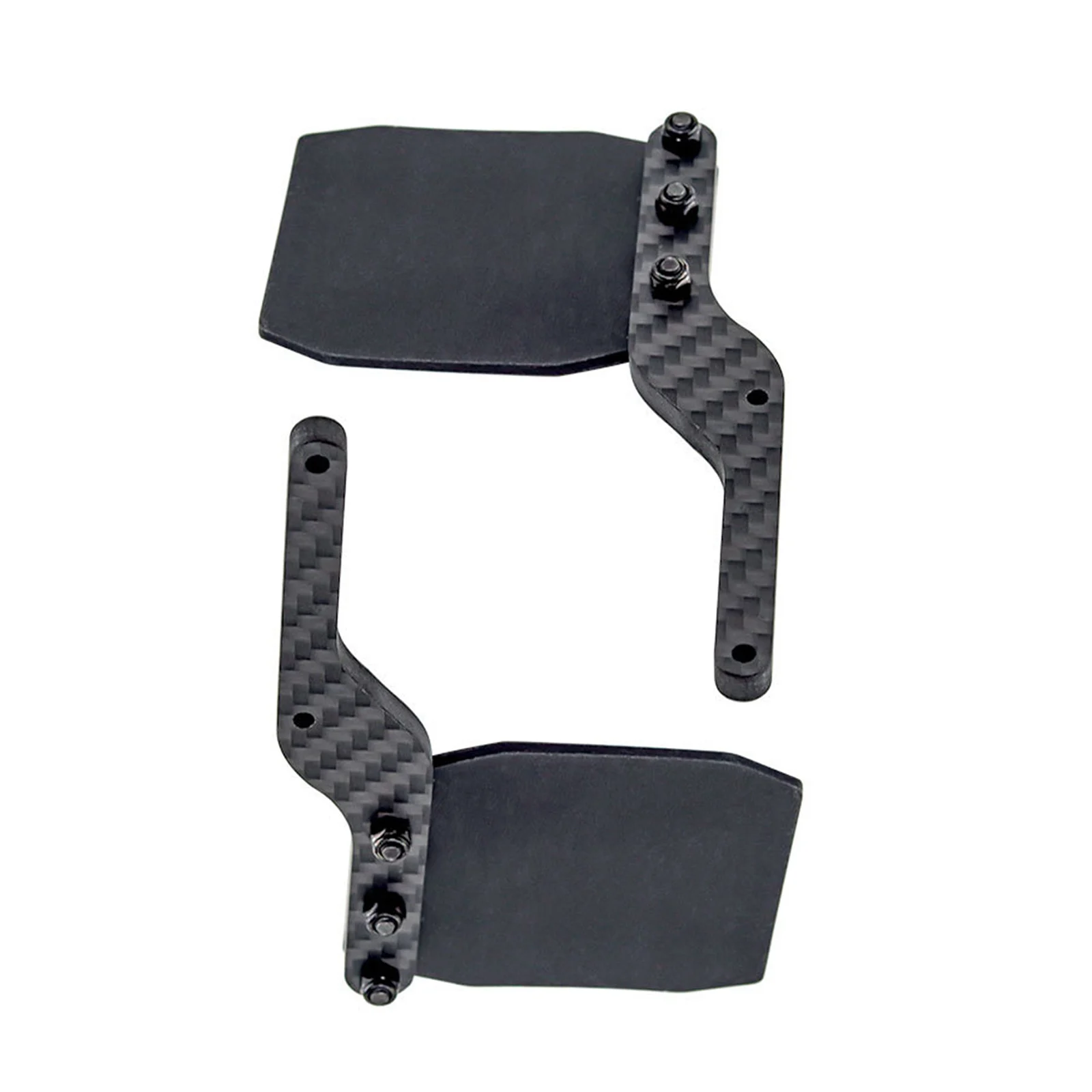 2Pcs/Set Rear Mud Flag Carbon Fiber Fender Mount Bracket Replace Upgrade Part For ARRMA MOJAVE V2 EXB 1/7 RC Truck Car Accessory